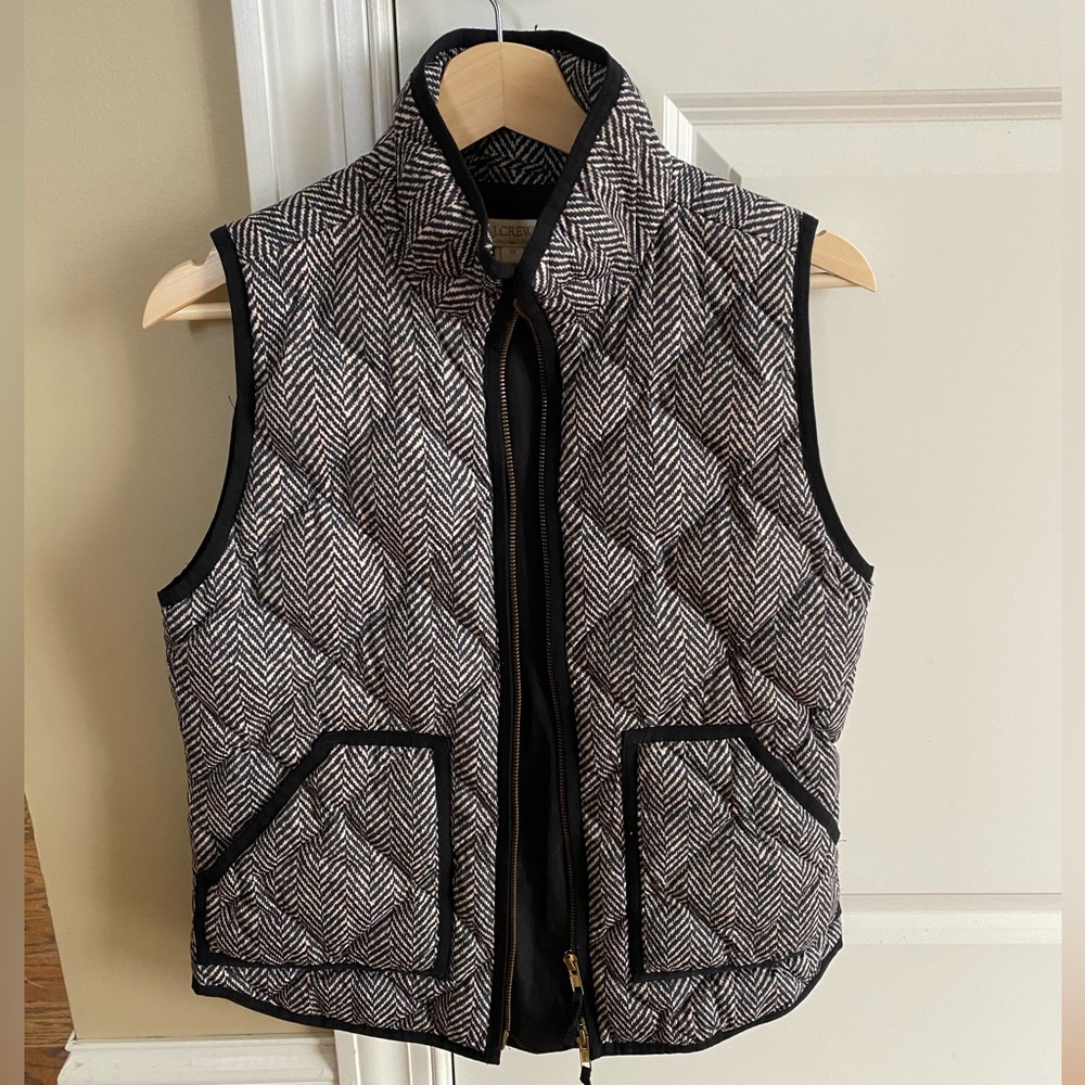 J. CREW Classic Herringbone Vest